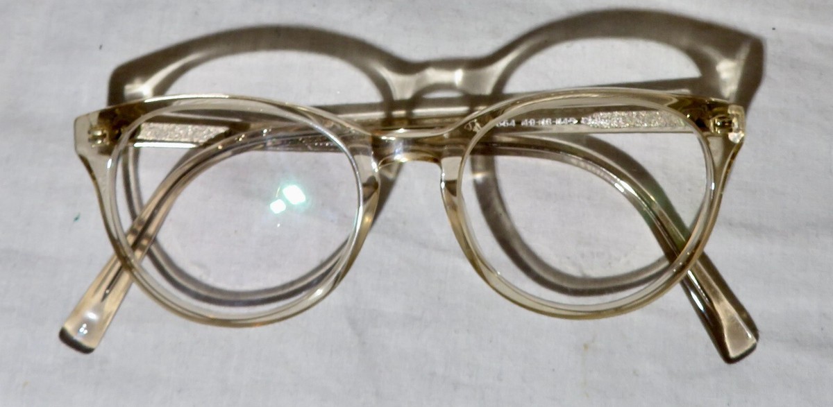 Warby Parker, Jane 664 frame 49-18-145 amber clear Acetate