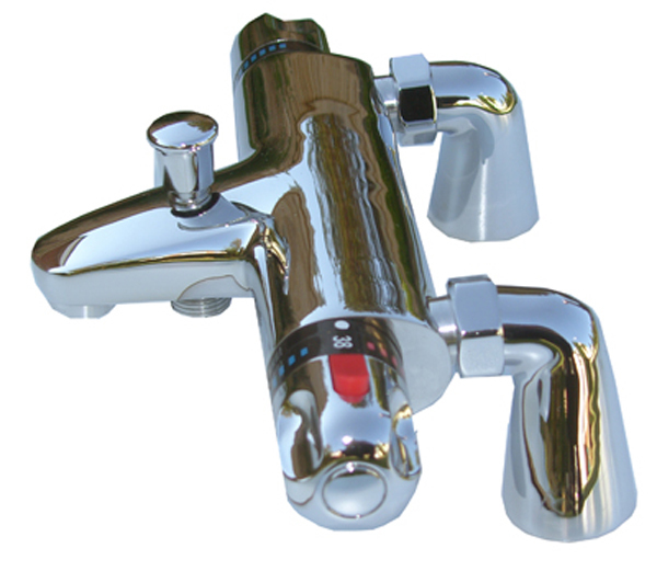 Ourtaps Thermostatic Bath Shower Mixer Taps 057d With 9 Cms Tall Deck