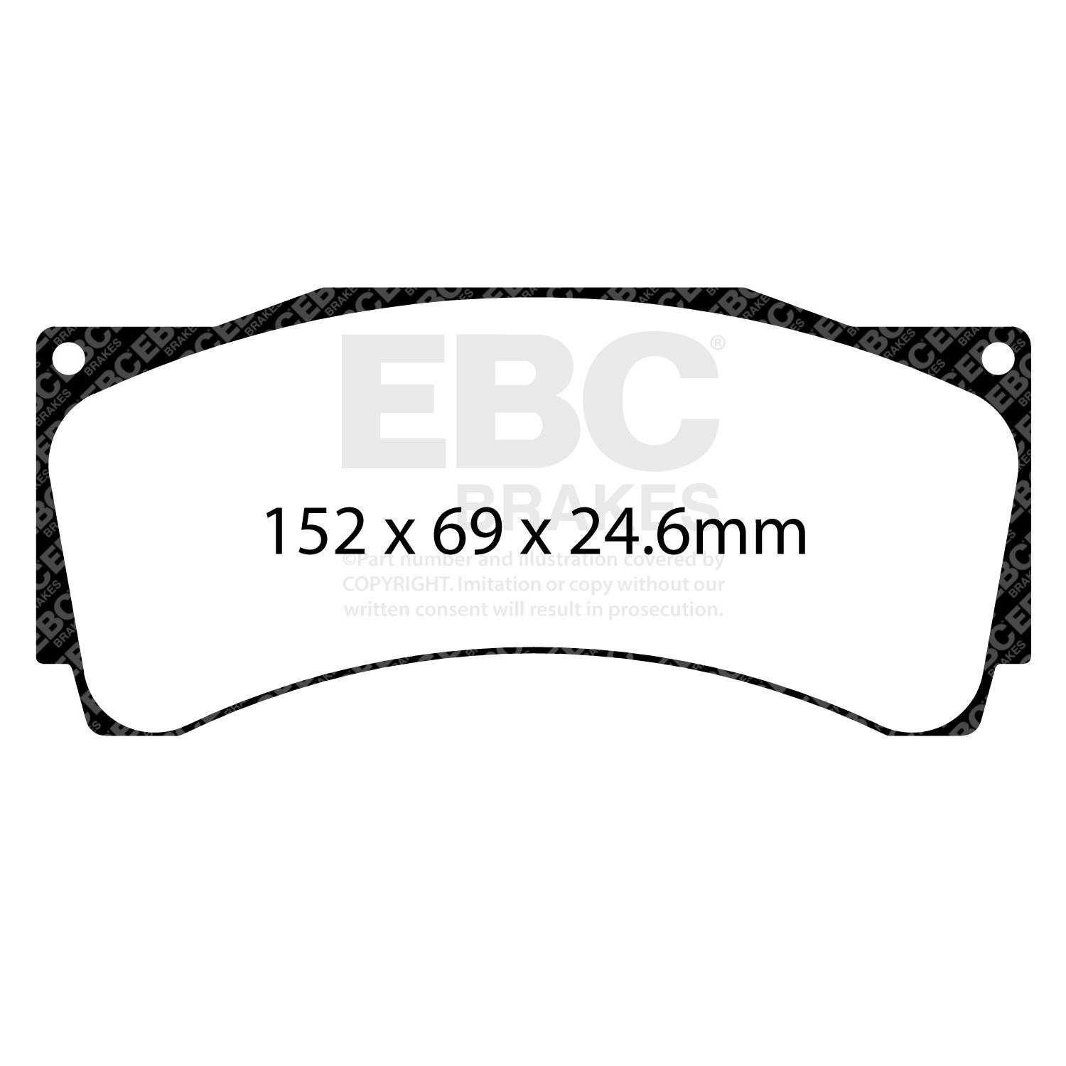 EBC DP8080RP1 Track & Race Brake Pad Set