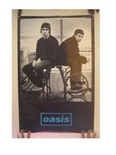 Oasis Poster Black And White Shot Of The Brothers