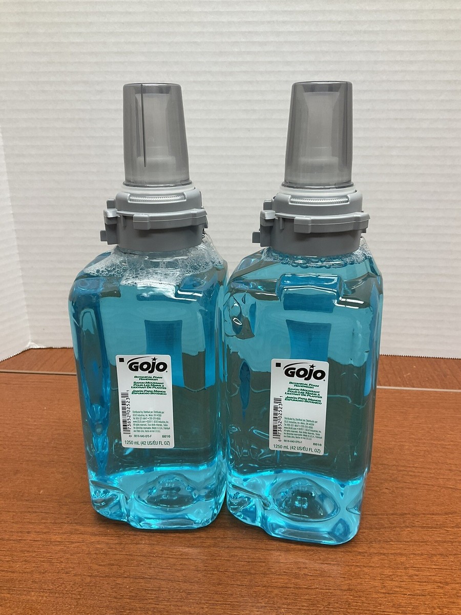 LOT 2 Gojo ADX-12 Botanical Foam Handwash, 1,250 mL Refill (8816