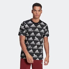 Adidas Men's T-Shirt Brandlove Essentials Short Sleeve Athletic Crew Neck Sz XLT