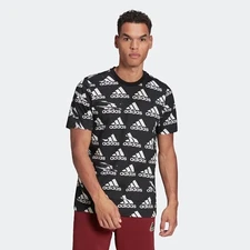 Adidas Men's T-Shirt Brandlove Essentials Short Sleeve Athletic Crew Neck Sz XLT