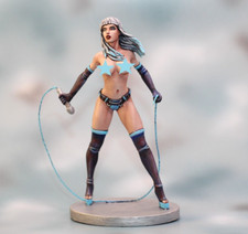   Girl Domina. Hand Painted Miniature 3D Figurine resin plastic 80mm 1/24  