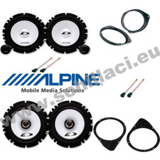 Kit 6 casse per FIAT 500 Alpine con adattatori e supporti
