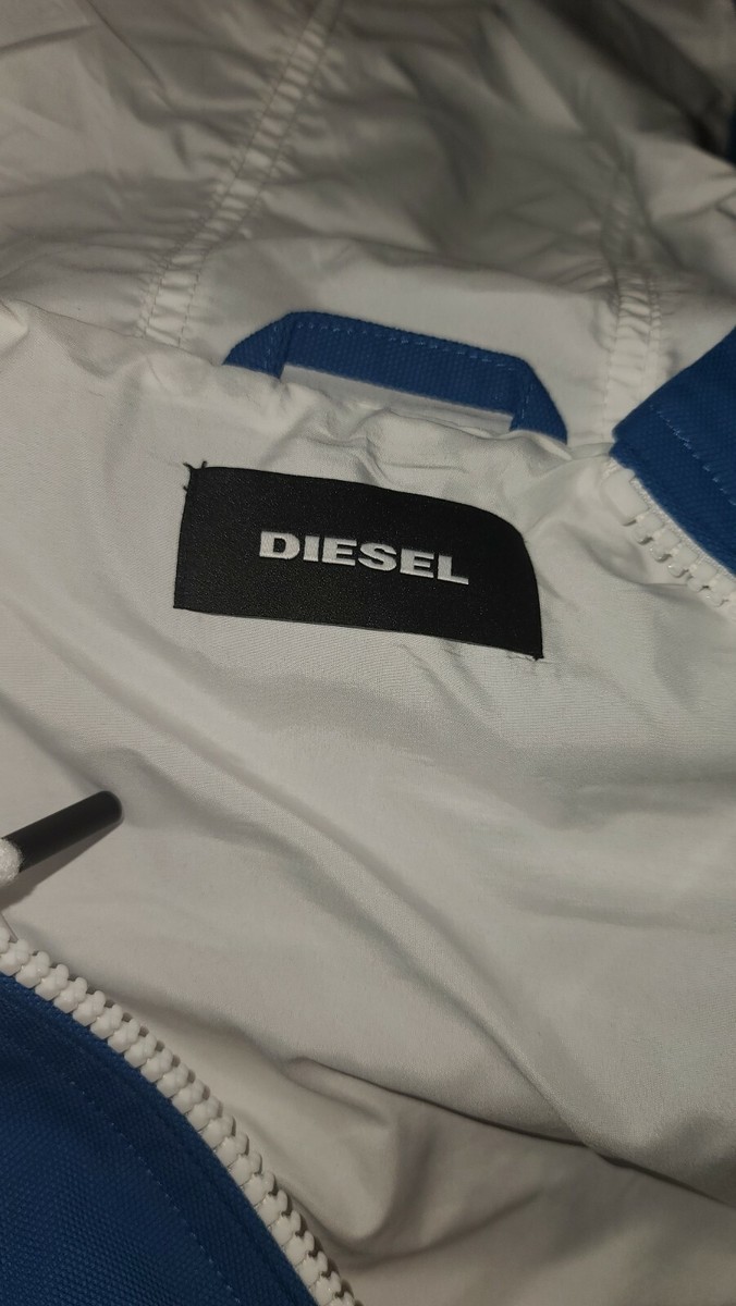 ジャケット・アウター diesel back zip jacket Men's Denim jacket with biker zip details | Blue | Diesel