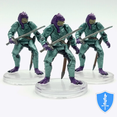Amethyst Dragonborn x3 - Fizban's Treasury of Dragons #15 D&D Icons of Realms