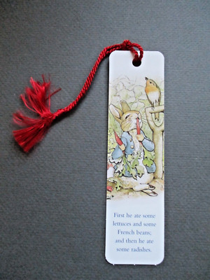 LESEZEICHEN Beatrix Potter Peter Rabbit Mr MacGregors Garten Karotten essen 2002