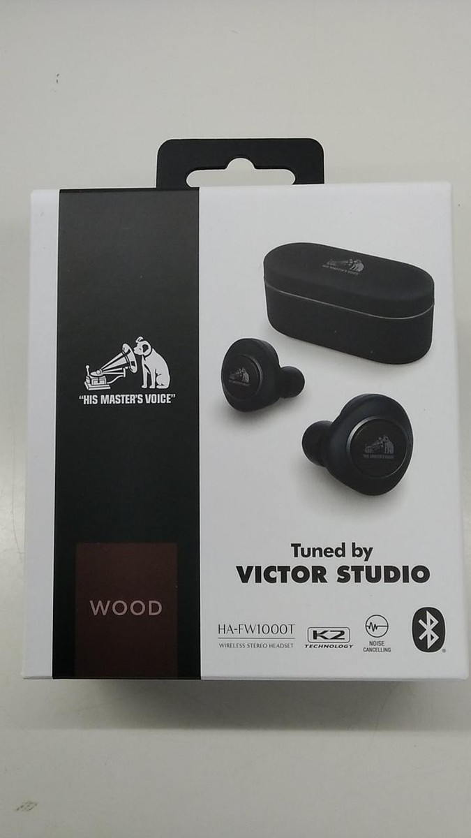 Victor HA-FW1000T Fully Wireless Noise Canceling Earbuds - Black 