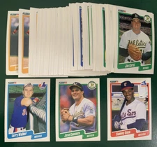 1990 Fleer Baseball SET BREAK singles- stars, commons, rookies, HOFers, #441-660