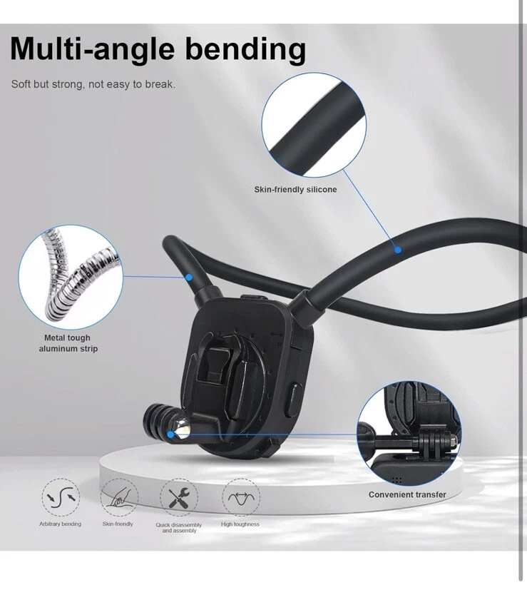 Strong Magnetic Neck Mount Holder Silicone For iPhone SAMSUNG POV  Cell Phone - Image 3 of 4