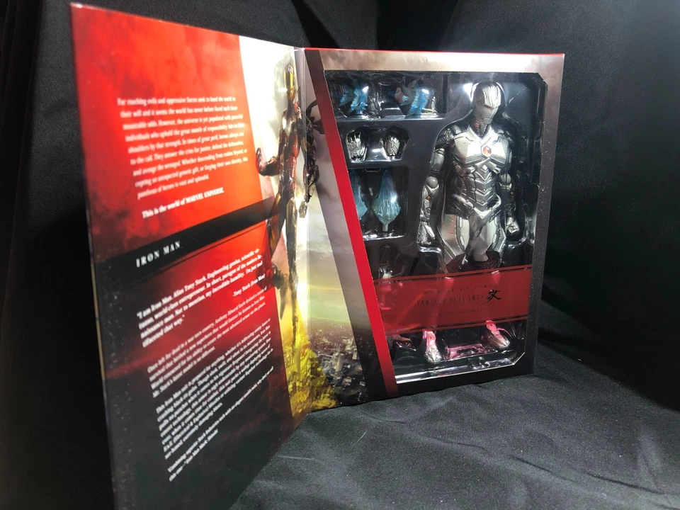 AUTÉNTICA FIGURA VARIANTE IRON MAN Square Enix Play Arts KAI Universo Marvel Foto 3 de 4