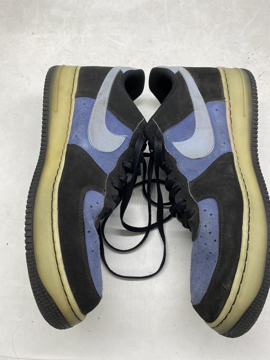 Nike Air Force 1 Low (488298-088 ) Blue/black Suede Men Sz  display picture 3
