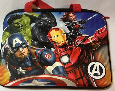 Bioworld Marvel Avengers Boys Tech Laptop Carrying Case 13 In Zip Closure  - Main Image