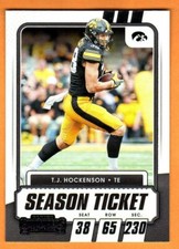 T.J. HOCKENSON(UNIVERSITY OF IOWA)2021 PANINI CONTENDERS FOOTBALL CARD