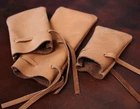 Great Choice: Cowhide Tobacco Carrier Bag, Small And Flat, Leather Bag
