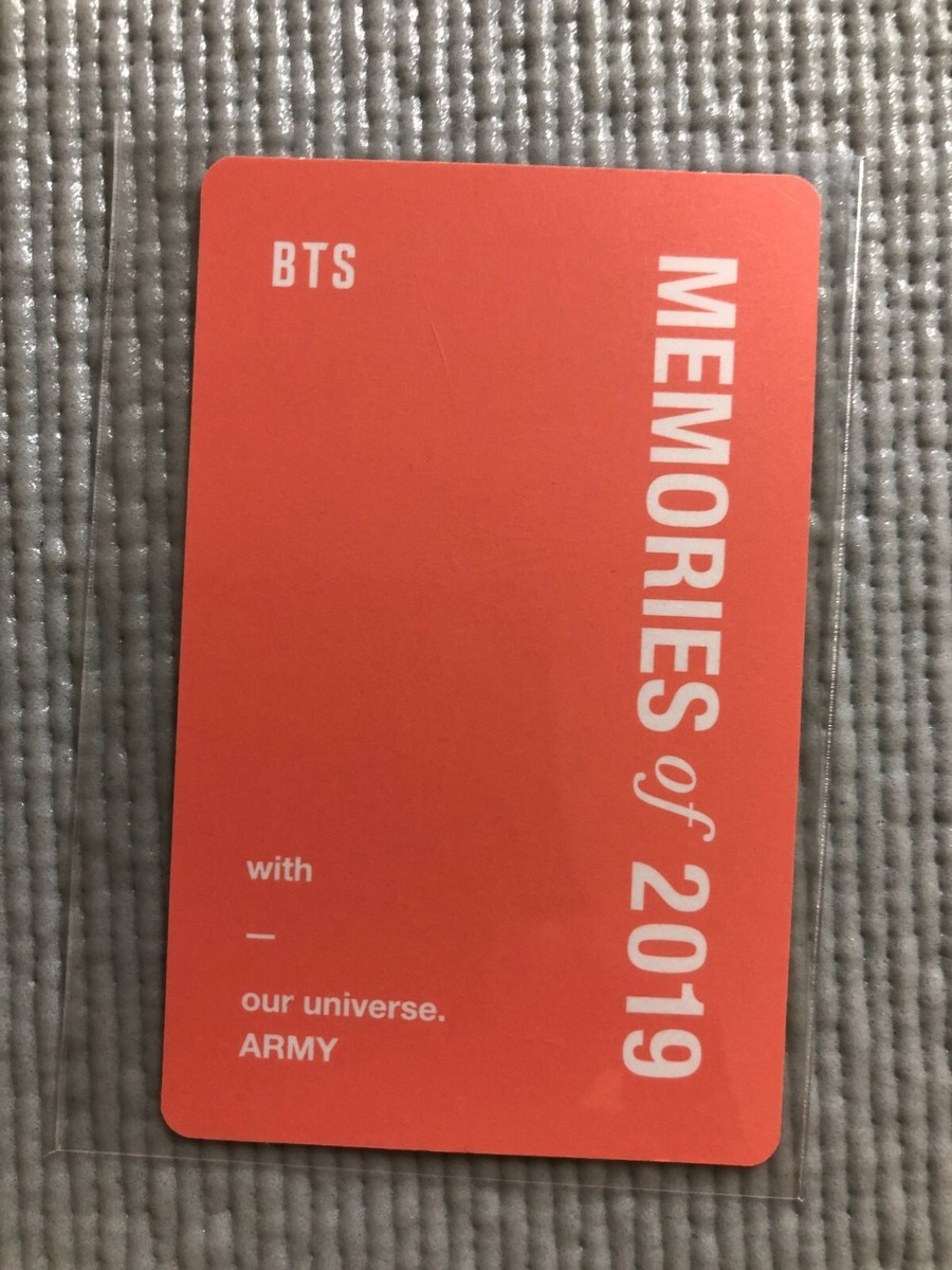 BTS Memories of 2019 Official DVD Photo card ( JIMIN ) | eBay