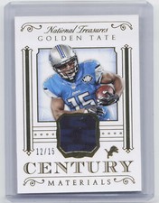2015 National Treasures #CM-GT Golden Tate Century Materials #12/15