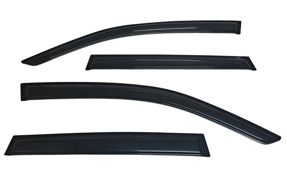 Fit 2014-2018 Subaru Forester Window Visors Sun Vent Shade Rain Wind Guard Smoke - Image 4 of 4