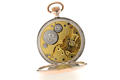 BUTTES B.W.C. Suisse Chronometer Vintage Pocket Watch 800 Silver