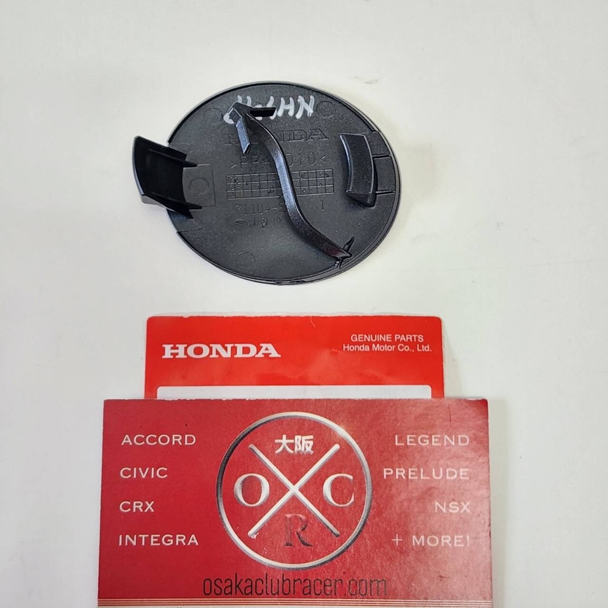 Genuine OEM 13-15 Honda CR-Z Front Tow Hook Cover Crystal Black