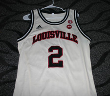 Louisville Cardinals Basketball Darius Perry Game Used Throwback Jersey 2017/18