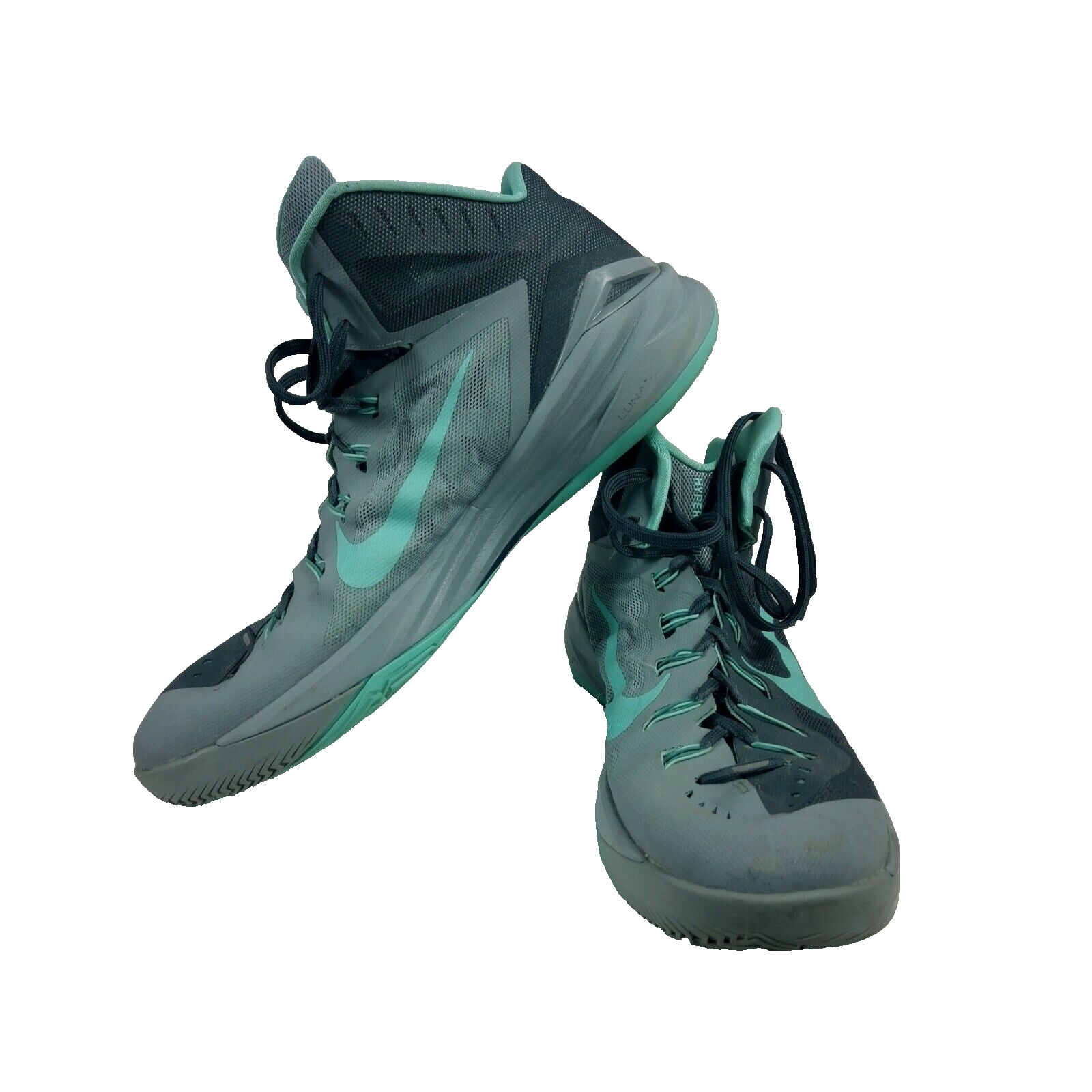Nike Hyperdunk Men's Gray Teal Basketball Shoes Size 16 eBay