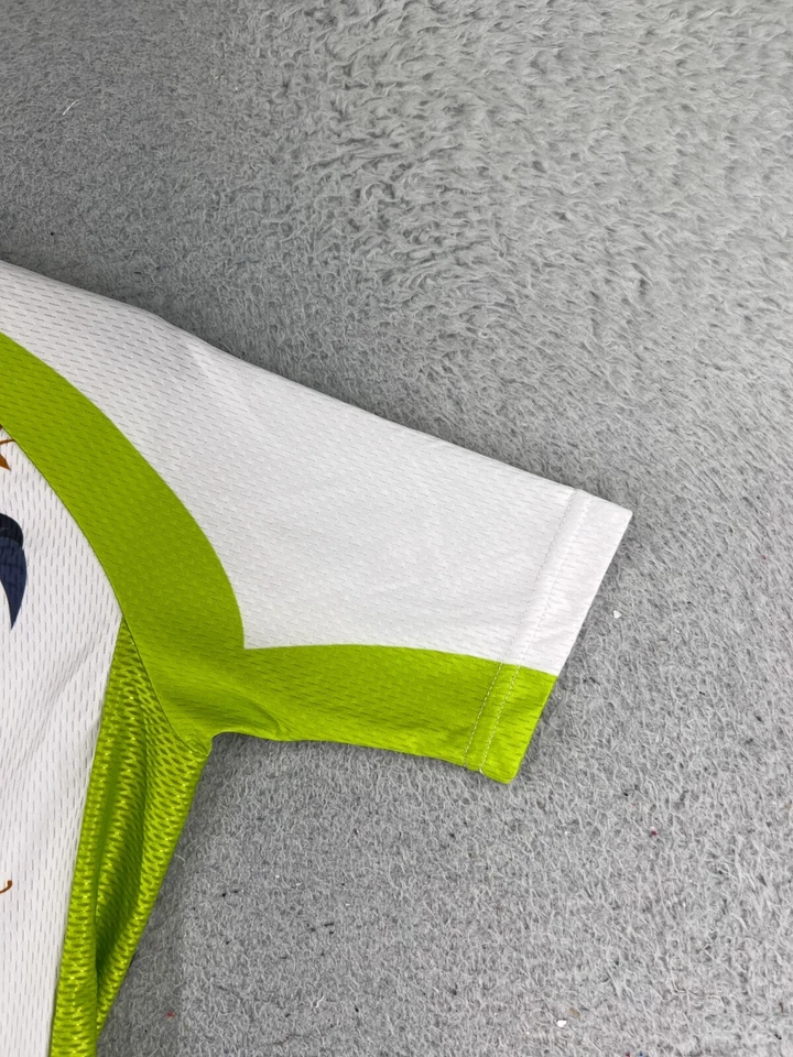 Camiseta deportiva de ciclismo Weimostar para niñas 2XL XXL blanca verde ciervo cremallera completa poli spandex Foto 2 de 4