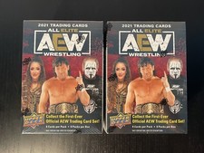 2021 Upper Deck AEW Wrestling Cards 1st Edition Blaster Box Sealed - Lot of 2