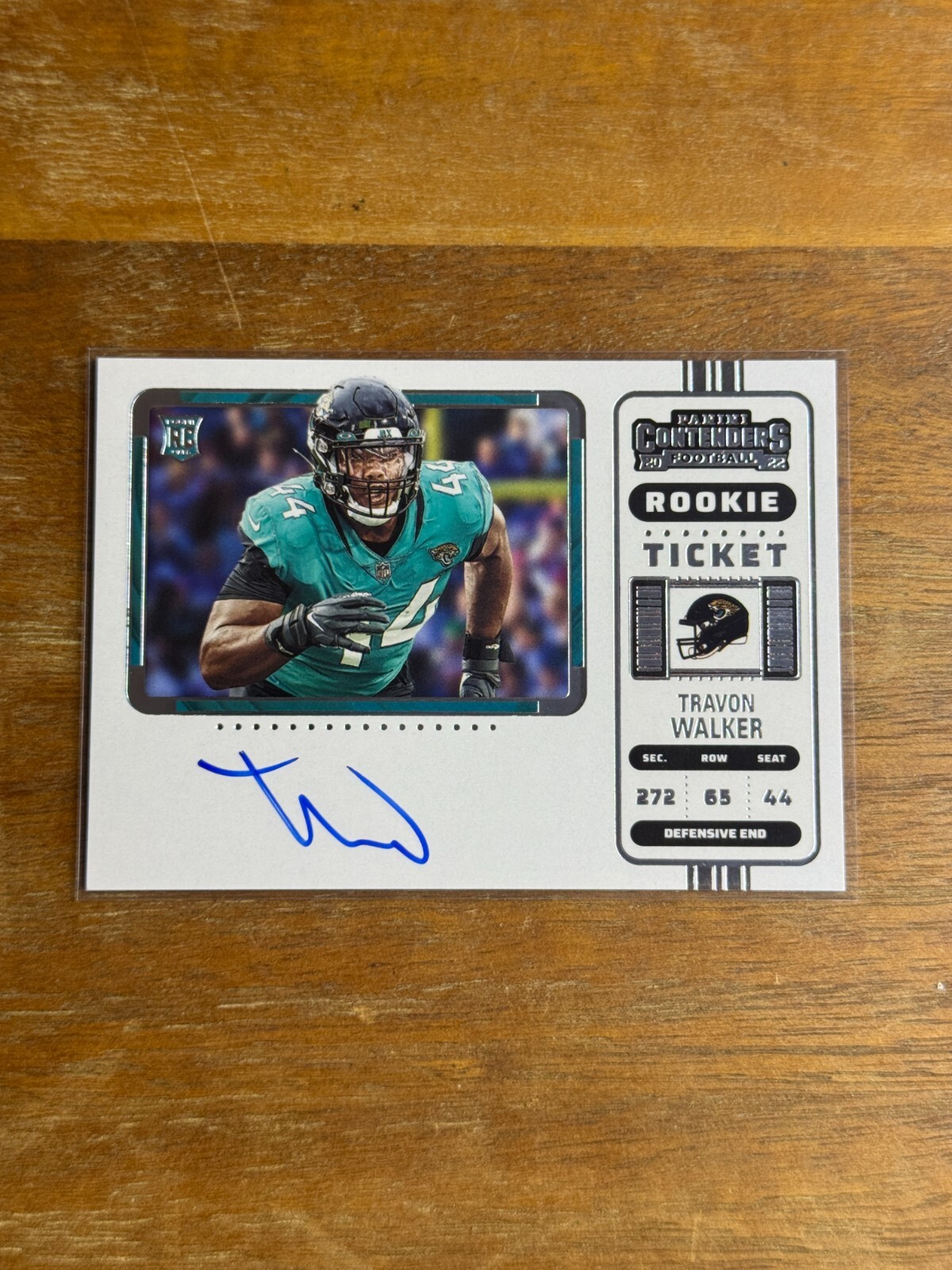 2022 Panini Contenders Ticket RPS Variation Travon Walker #135 Rookie Auto RC