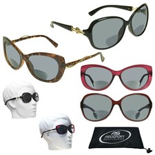 BIFOCAL Womens Reading Sunglasses Sun Reader Cat Eye Fashion Oversized Frame