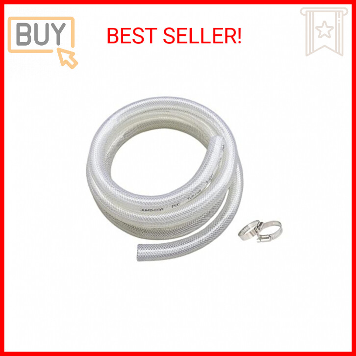 3/4" ID x 1" OD 10 Ft High Pressure Braided Clear PVC Vinyl Tubing