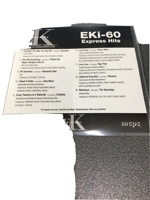 Easy Karaoke EKI Express Hits 60