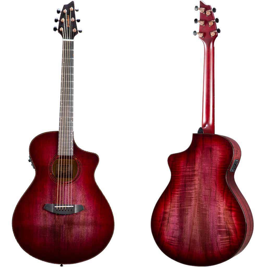 Breedlove Pursuit Exotic S Concert Pinot Burst CE All Myrtlewood