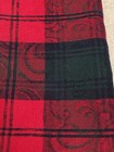 Scarf Triangle Pendleton Wool Jacquard Red Blue Green Plaid 1/2 X 1 1/2 Triangle — photo 3