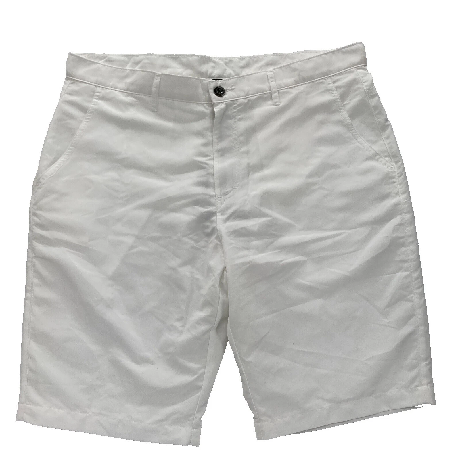 Pantalones cortos sólido blanco de poliéster para De hombre