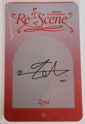 RESCENE ZENA 1st DEBUT POP UP EXCLUSIVE LIMITED SPECIAL PHOTOCARD
