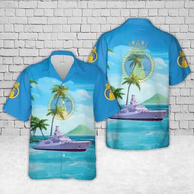Royal Navy HMS Glasgow Type 26 frigate Hawaiian Shirt