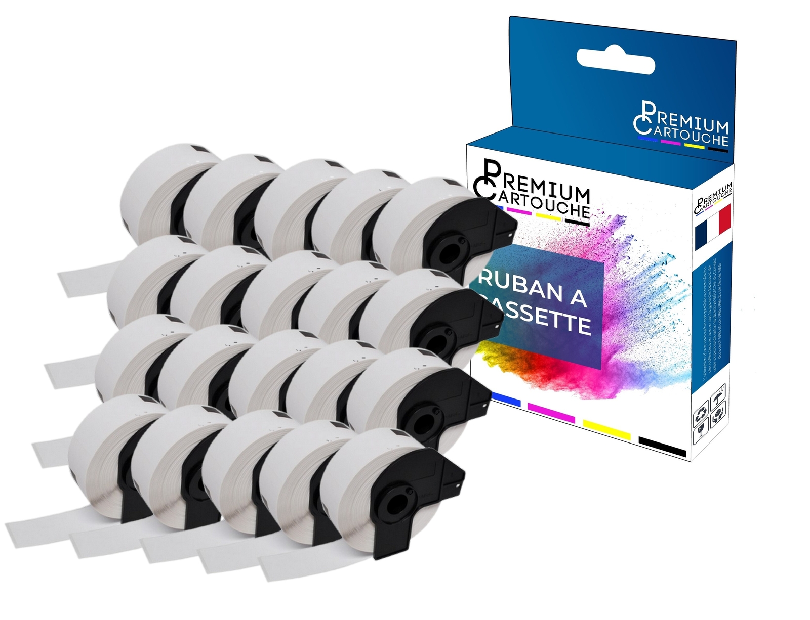 Rouleau d'étiquettes DK11201 pour organiser vos dossiers de bureau et envois postaux