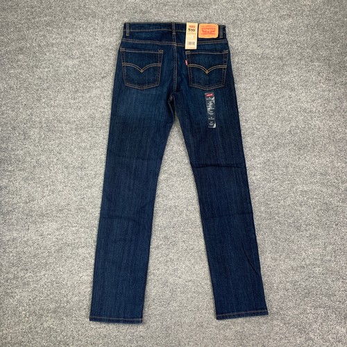 Levis Jeans Big Boys 16 Blue 510 Skinny 4-Way Stretch Cotton Blend Straight Leg - Picture 8 of 13