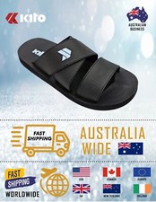 KITO Premium Quality SANDALS SLIDE Black UNISEX EM4816