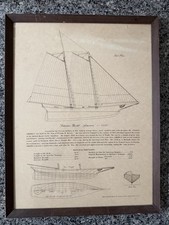 1968 Maritime Prints Schooner Yacht "AMERICA" 1851 Drawing by Howard L. Chapelle