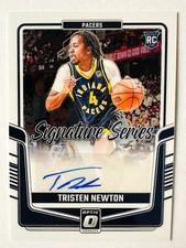2024-25 Donruss Optic Tristen Newton AUTO RC Signature Series Pacers Rookie!