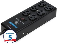 Furman SS-6B 6-outlet Surge Suppressor Strip 5-Pack