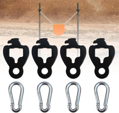 T-Post Target Hanger - Bald Eagle Style (2 Set) | Steel Target Mounting Bracket
