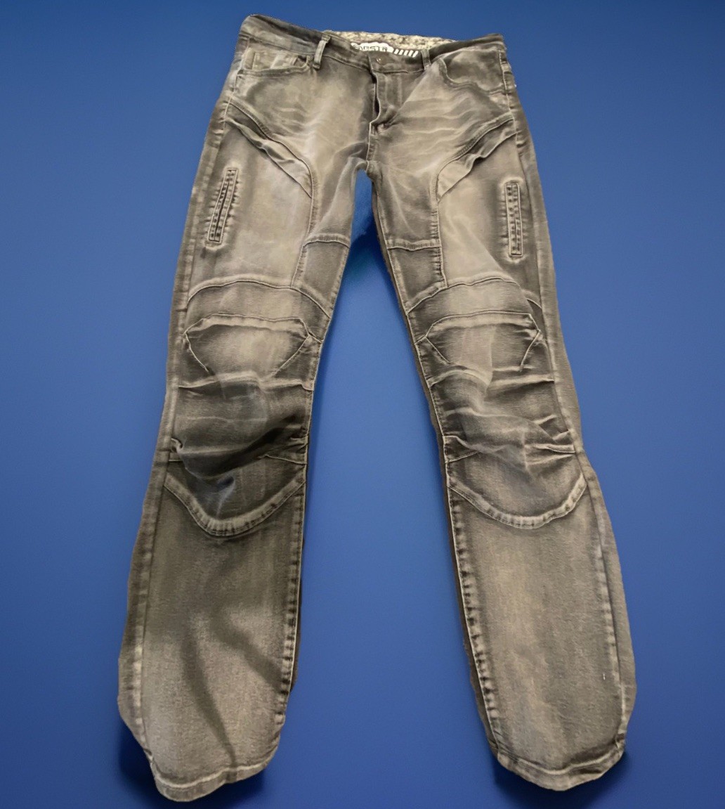 RGSTR Mens Pants Jeans 38x40 Gray Distressed Biker Moto Skinny