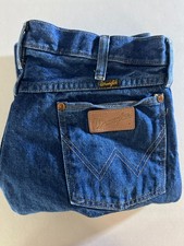 Wrangler Vintage 90s 35x30 Fits 32x29 13MWZ Made In USA Mens Blue Jeans