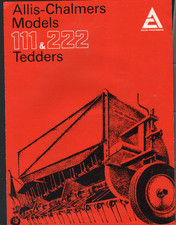 Allis-Chalmers Model 111 and 222 Hay Tedders Brochure Leaflet