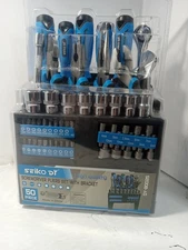 SEIKO DY High quality 50Pc Screwdrivers-pliers-Bits Set with bracket Brand new.