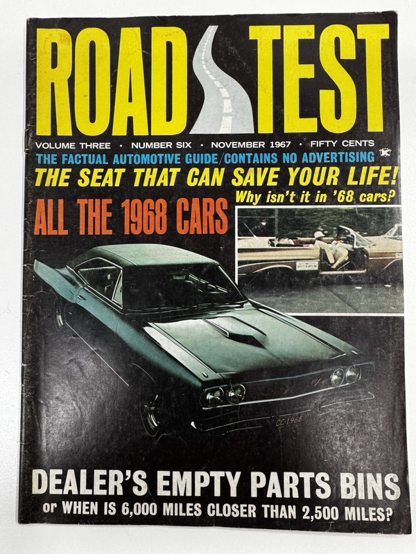 1968 New Cars Chevrolet Ford AMC Pontiac Plymouth Dodge More Vintage Road Test